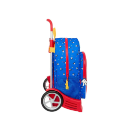 Mochila Escolar con Ruedas Mickey Mouse Clubhouse Good day Azul 33 x 42 x 14 cm