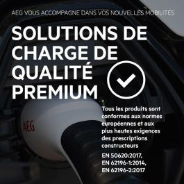 AEG AEG3221320051245 Cable de carga trifásico 32A 480V AC 5m para vehículos eléctricos e híbridos enchufables