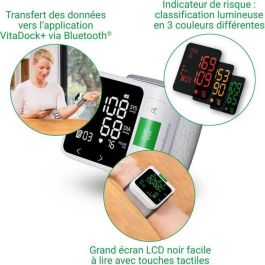 Medisana Tensiómetro de Muñeca Conectado BW 360, Producto Sanitario Certificado, Blanco