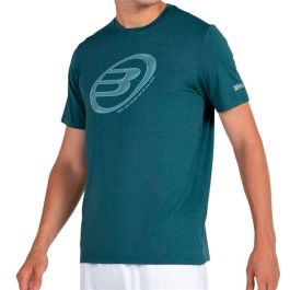 Camiseta de Manga Corta Hombre Bullpadel Lande 153 Azul Pádel