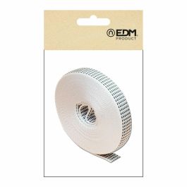 Edm Cinta de persiana pr26, Blanco con moteado negro, Polipropileno, 14 mm x 6 m Edm Cinta de persiana pr26, Blanco con moteado negro, Polipropileno, 14 mm x 6 m