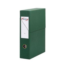 Pardo Archivador con tapa, cartón forrado, DIN A4, lomo 80 mm, color verde, 335x250x80 mm Precio: 16.59000024. SKU: B1CM6C7NDP