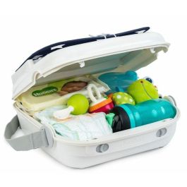 Benbat Silla Elevadora para Bebé Portátil, Lavable y Plegable para Mesa de Comedor con Arnés de Seguridad Ajustable - Azul Marino