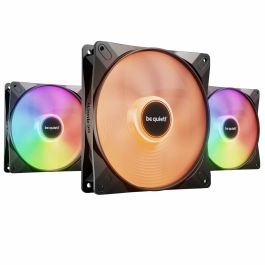 be quiet! LIGHT WINGS LX Ventilador PWM de Alta Velocidad 140mm Triple-Pack RGB Negro para PC (30.5 dB, 1800 RPM)