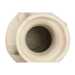 DKD Home Decor Ánfora de Terracota Mediterránea Artesanal Hecha a Mano Colección Jerba Crudo 100 cm Alto x 54 cm Ancho x 54 cm Fondo