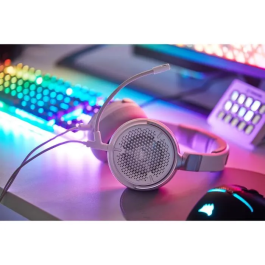 Corsair COR1701162170767 Auriculares abiertos con cable para juegos y streaming Blanco