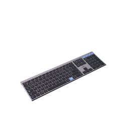 Bluestork BLU3760162054774 Teclado Inalámbrico AZERTY Metálico Silencioso Teclas Tipo Tijera