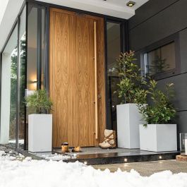Maceta - LEC - Canto Stone Column 40 - Resistente a la intemperie - Gris piedra Maceta - LEC - Canto Stone Column 40 - Resistente a la intemperie - Gris piedra