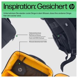 HP Mochila 6M5S3AA Creator para Portátiles hasta 16.1" Azul Marino y Amarillo