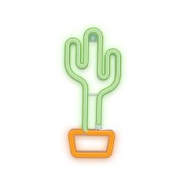 Forever Lampara Neon LED Cactus Naranja | Luz Decorativa de Sobremesa y Pared | USB y Pilas | 33 cm Precio: 22.9000002. SKU: B1C8EQTLC2