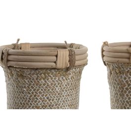 Cesta Balines DKD Home Decor Natural 16 x 16 x 16 cm Set de 2