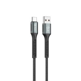 Qcharx international Cable USB A Tipo C Prague Carga Rápida 20W PD Negro Anti-Nudos Anti-Rotura Precio: 6.50000021. SKU: B1FTPXH4AT