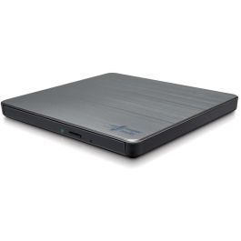 Hitachi-LG GP60NS60 Grabador DVD Externo Delgado USB 2.0 Color Plata para Sobremesa/Portátil, Compatible M-Disc