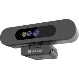 Sandberg Webcam Face-ID 2 Full HD 1080P con Reconocimiento Facial Windows Hello Micrófono Estéreo