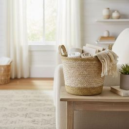 Inde Cesta Cónica Seagrass con Asas 25 cm