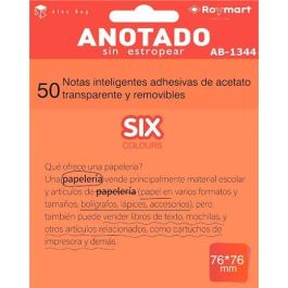 Roymart Bloc Notas Adhesivas Inteligentes Removibles 50H 76x76 Acetato Transparente Naranja Fluorescente Precio: 1.49999949. SKU: B1FVXZLM7C