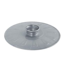 Metaltex Giratortillas ø25,5 cm de Plástico Polipropileno Gris Plata con Pomo