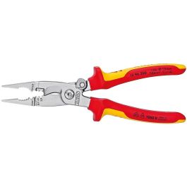 Knipex 13 96 200 Alicates de Punta Fina de Acero con Mango Naranja/Rojo 200mm para Instalación Eléctrica Precio: 82.49999978. SKU: B142RGH2D5