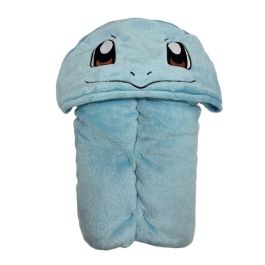 Pokemon AAANH58766 Manta Polar con Capucha 3D de Squirtle - Suave y Colorida, 120 x 150 cm