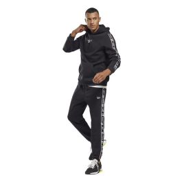 Pantalón Largo Deportivo Reebok Ri Tape Jogger Negro Hombre