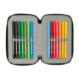 Portatodo Batman Negro 12,5 x 19,5 x 5,5 cm 37 Piezas