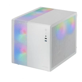 Mars Gaming MC400 Caja Gaming Micro-ATX Mini-ITX Blanca con Ventana Cristal Templado