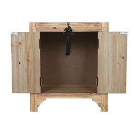 Mesita De Noche Oriental DKD Home Decor Natural Rojo 34 x 66 x 45 cm Mesita De Noche Oriental DKD Home Decor Natural Rojo 34 x 66 x 45 cm