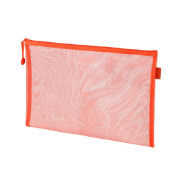Liderpapel Bolsa Zipper Bag Multiusos Poliéster Transpirable DIN A5 Naranja