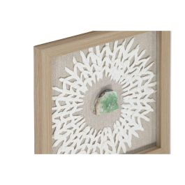 Cuadro Moderno DKD Home Decor Blanco Natural 2 x 22 x 22 cm Set de 4