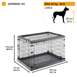 Ferplast Jaula Perro Superior 105 107 x 77 x h 73,5 cm Precio: 149.9500002. SKU: B14CQBFW7H