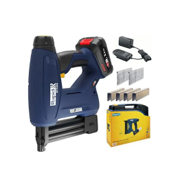 Rapid BTX606 Grapadora a Batería 18V para Grapas 606/12-25mm y Clavos 8/15-25mm, Incluye Estuche, Batería 2.5Ah y Cargador