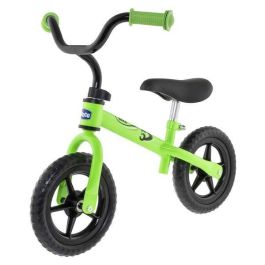 Chicco Bicicleta sin Pedales S Bullet Verde 10 Pulgadas - Perfecta para Niños 2-5 Años Aprendizaje de Equilibrio