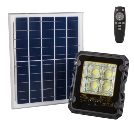 Proyector LED 100W con Panel Solar, Control Remoto e IP65 [1916-FLSOL-100W-CW] Precio: 43.49999973. SKU: B15HH6AXQ2