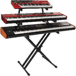 Soporte Teclado Ql723 Formato "X" 3 Niveles / Doble Perfil - Negro Soporte Teclado Ql723 Formato "X" 3 Niveles / Doble Perfil - Negro