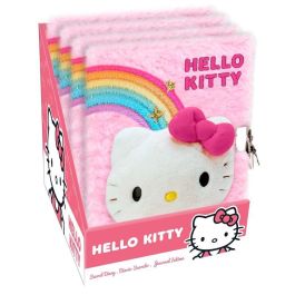 KIDS LICENSING Diario peluche Hello Kitty 21x15,5cm