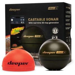 Deeper DEE4779032950992 Sonda de Pesca Inalámbrica con GPS y Creación de Mapas 3D Negra