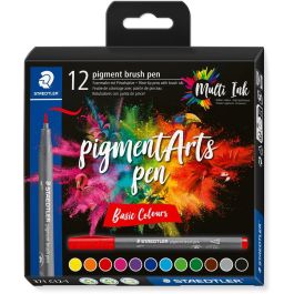 Rotulador Fibra Staedtler Pigment Arts Pen Punta Pincel Colores Basicos Estuche De 12 Precio: 30.59000032. SKU: B1JYK97V6L