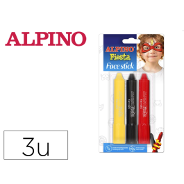 Alpino Barra de Maquillaje Fiesta Face Stick Super Heroes Blister de 3 Unidades Colores Surtidos Precio: 4.49999968. SKU: B19R5K4B5Y