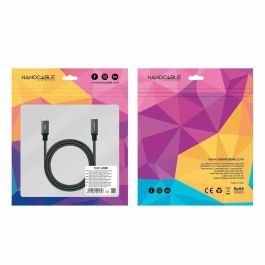 Cable USB NANOCABLE USB 3.2 GEN2x2 100W C/M-H Negro 1,5 m