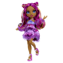 Rainbow High Muñeca de moda Be Dazzling Noemie Violette 28 cm con piedras preciosas brillantes y accesorios