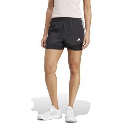 Pantalones Cortos Deportivos para Mujer Adidas Pacer Negro 13-14 Años