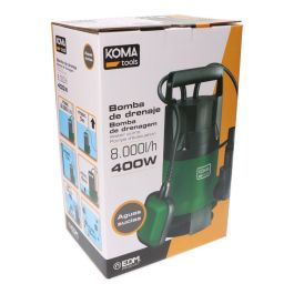 Koma Tools Bomba Drenaje Aguas Sucias BAS-400 400W 8000 L/H Sumergible Automática