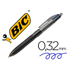 Bic Bolígrafo 4 Colores con Grip, Punta 1 mm, Negro Precio: 34.50000037. SKU: B149GCMYT5