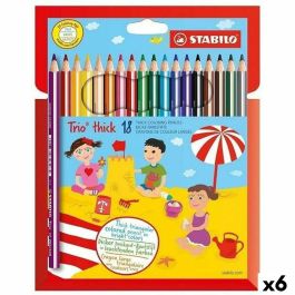 Lápices de colores Stabilo TRIO THICK Multicolor 18 Piezas (6 Unidades) Precio: 48.50000045. SKU: B1BPWRPVC7