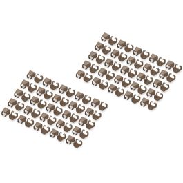 Digitus A-CC-BR Clips de Colores para Cable de Red Cat5e/6, Marrón, PVC, Paquete de 100 Unidades