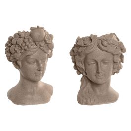 DKD Home Decor Macetero Romantico Beige Resina 20 x 29 x 18 cm (2 Unidades) Precio: 34.50000037. SKU: B1JFGGF6ZF