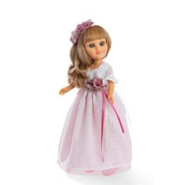 Muñeca comunión sofy rubia vestido plumeti blanco 43cm