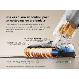 Mova X4 Pro Aspiradora Lavado con Agua Caliente Antienredos Autolimpieza a 100 °C Succión de 20 kPa