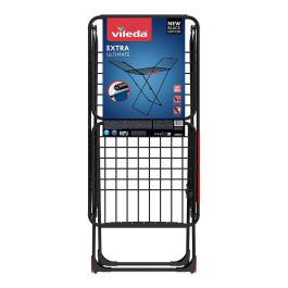 Vileda Tendedero extra ultimate negro mate, 20 m tendido, varillas de aluminio xxl