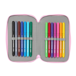 Plumier Doble Munich Heaven Azul cielo 12.5 x 19.5 x 4 cm 28 piezas